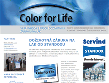 Tablet Screenshot of colorforlife.sk